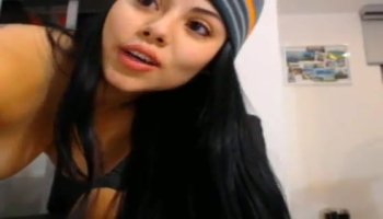 Tiny girl disobeys her massage bed