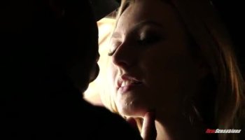 Nasty chick is delighting chap with her throat