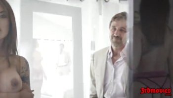 This dude loves big curves girlies as well