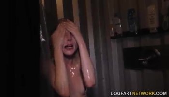 Pretty Alice tries massive monster cock